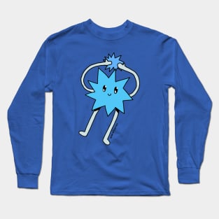 Silly Little Guy | Blue Sticker Version Long Sleeve T-Shirt